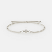 Braccialetto di corda con diamante 0.25 carati - The New Leo - Jammy Dude