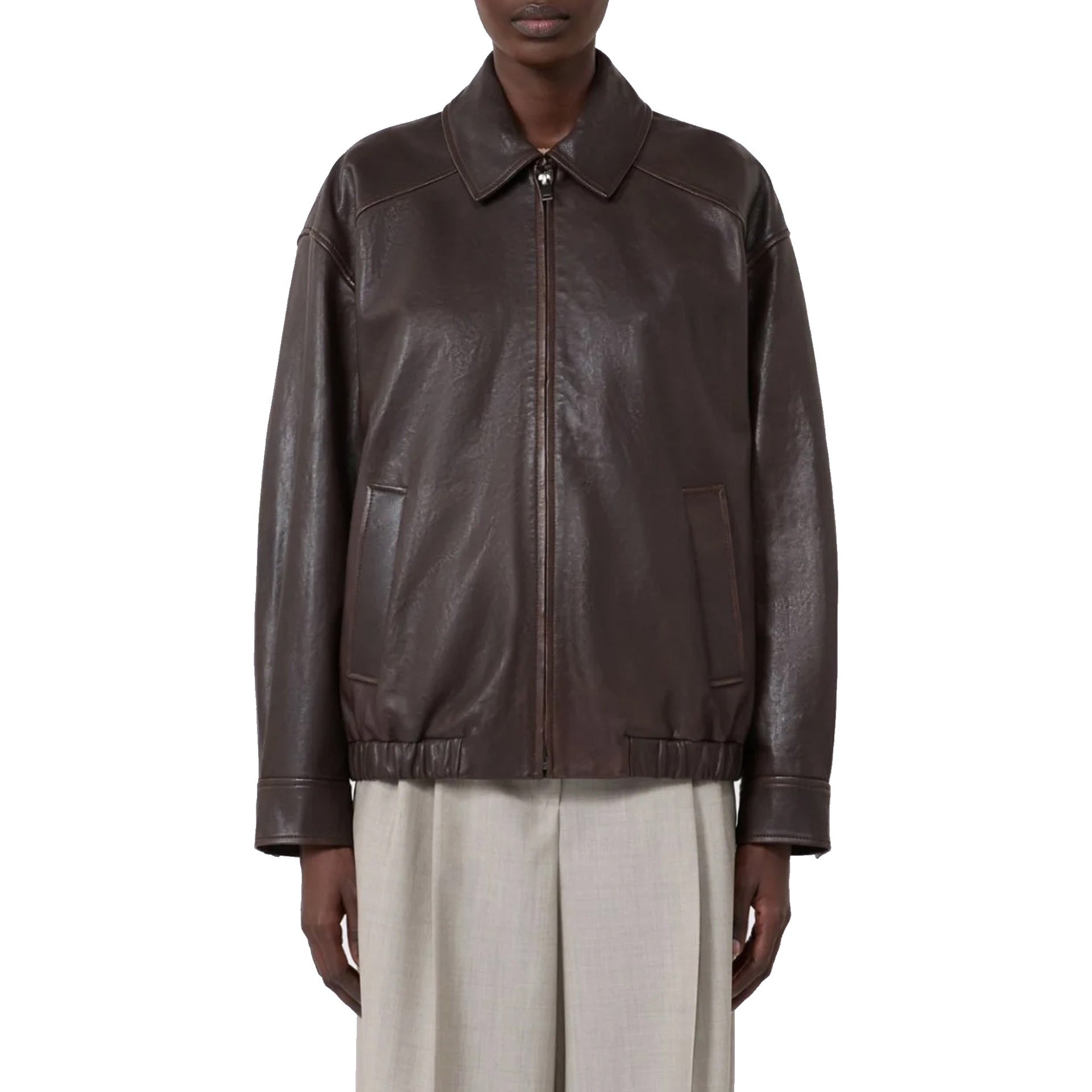 Max Mara Weekend Cose Leather Jacket - WOMEN CLOTHING - Max Mara Weekend - Jammy Dude