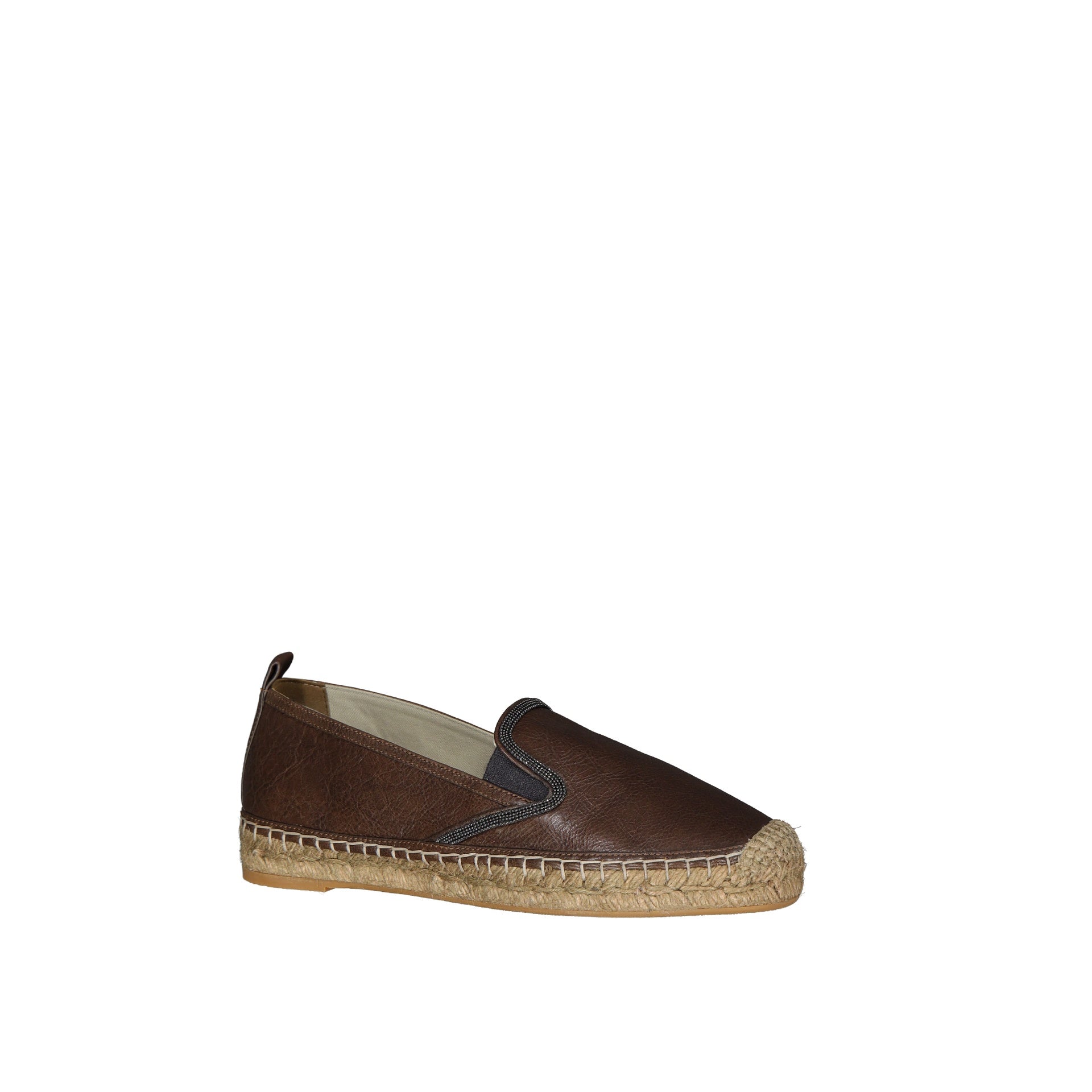 Brunello Cucinelli Leather Espadrilles - WOMEN SHOES - Brunello Cucinelli - Jammy Dude