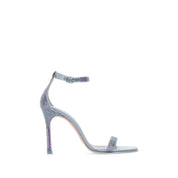 Amina Muaddi Kim Embellished Ankle Strap Sandals