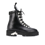 Off-White Leather Ankle Boots