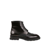 Alexander Mcqueen Leather Ankle Boots