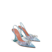 Amina Muaddi 95mm Rosie Glass Pumps