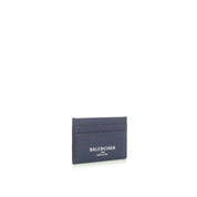 P116JD-Balenciaga Leather Logo Card Holder