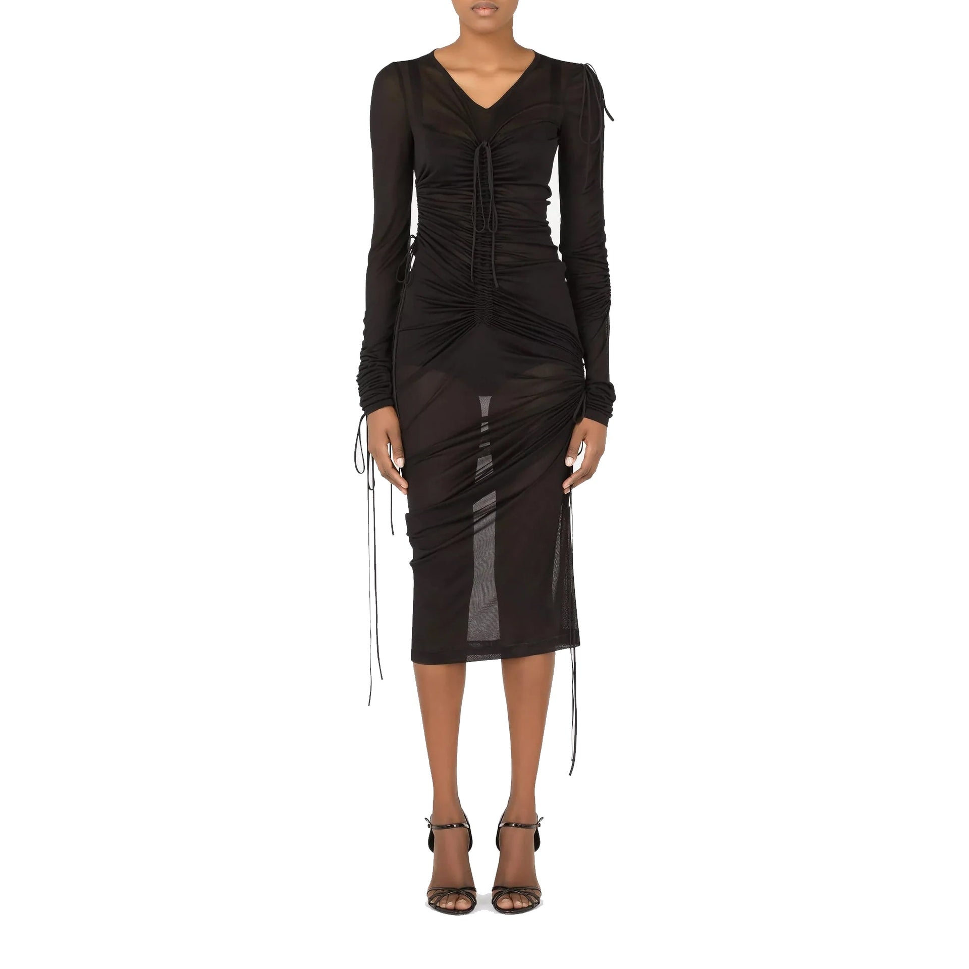 Dolce & Gabbana Mesh Long Sheath Dress - WOMEN CLOTHING - Dolce & Gabbana - Jammy Dude