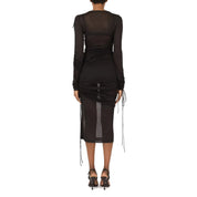 Dolce & Gabbana Mesh Long Sheath Dress - WOMEN CLOTHING - Dolce & Gabbana - Jammy Dude