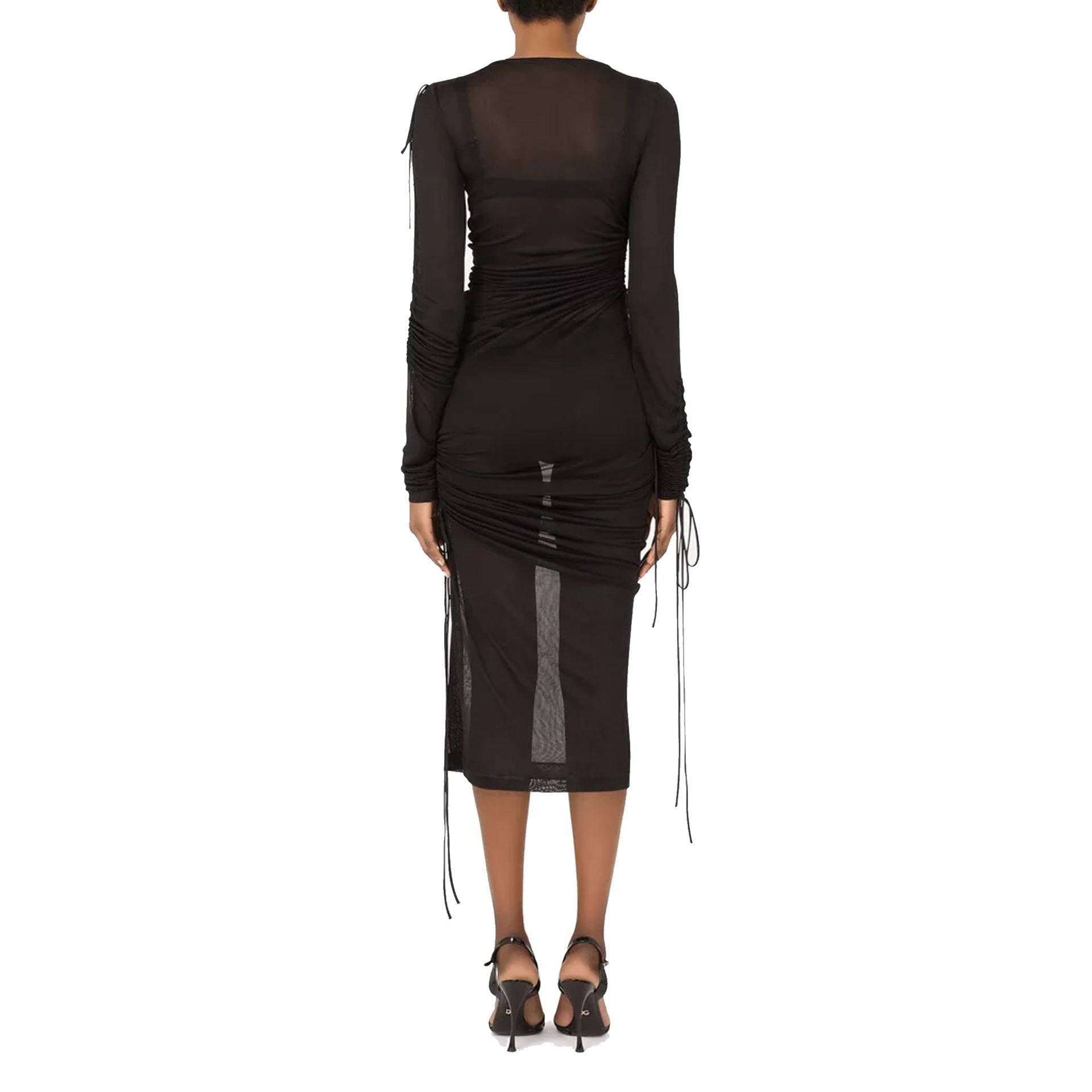 Dolce & Gabbana Mesh Long Sheath Dress - WOMEN CLOTHING - Dolce & Gabbana - Jammy Dude