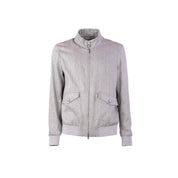 Herno Linen Bomber Jacket