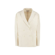 Cotton double-breasted blazer