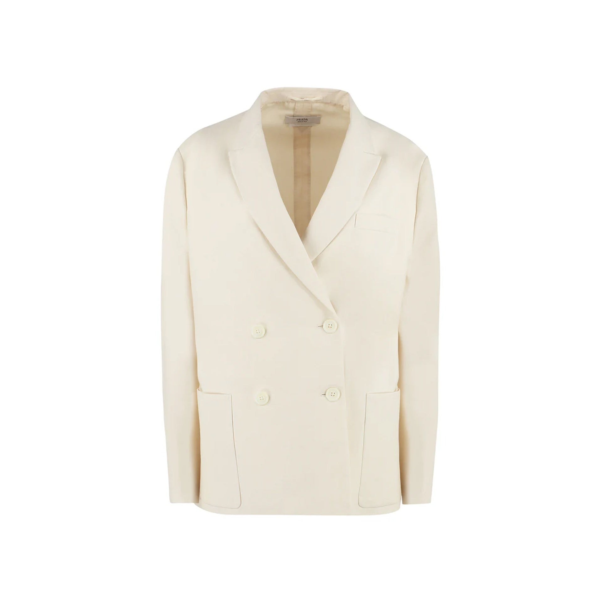 Cotton double-breasted blazer