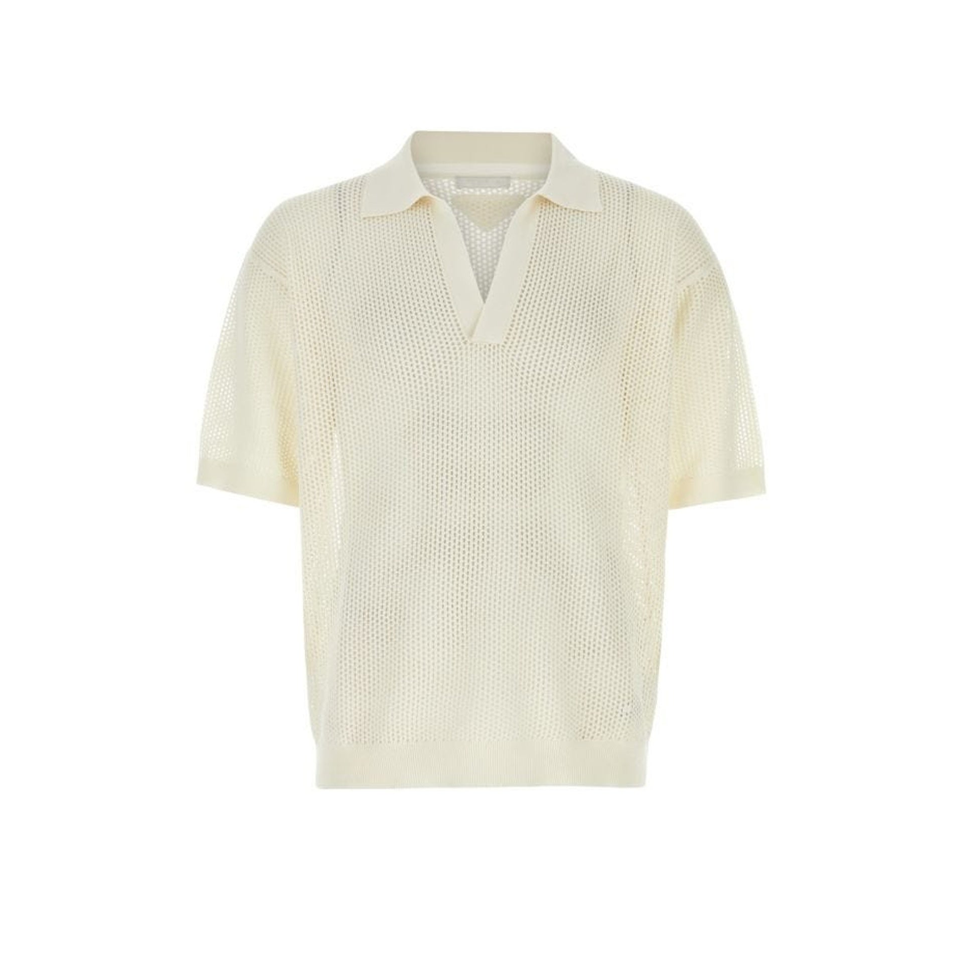 Prada Silk Blend Polo Shirt