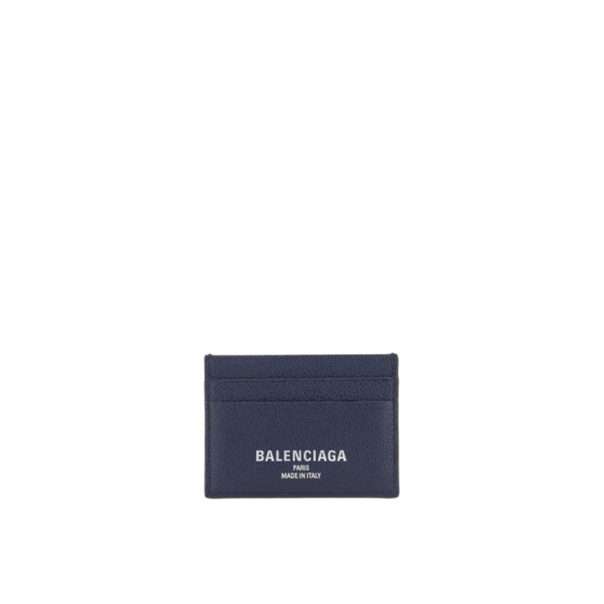 P116JD-Balenciaga Leather Logo Card Holder