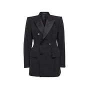 Balenciaga Hourglass Wool Jacket