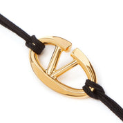 Valentino Garavani V-Logo Cotton Bracelet