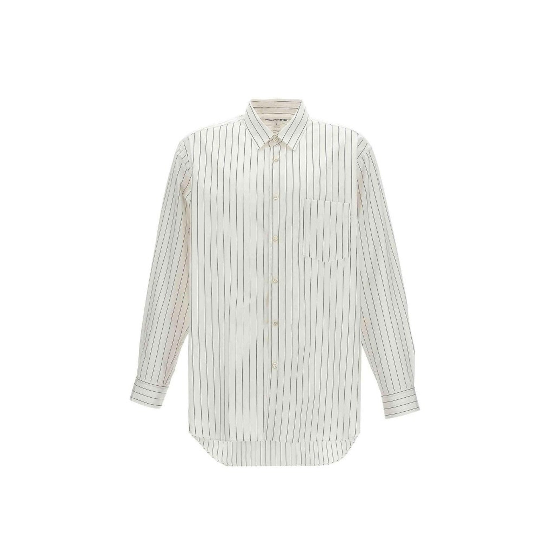 Comme Des Garçons Striped Poplin Shirt