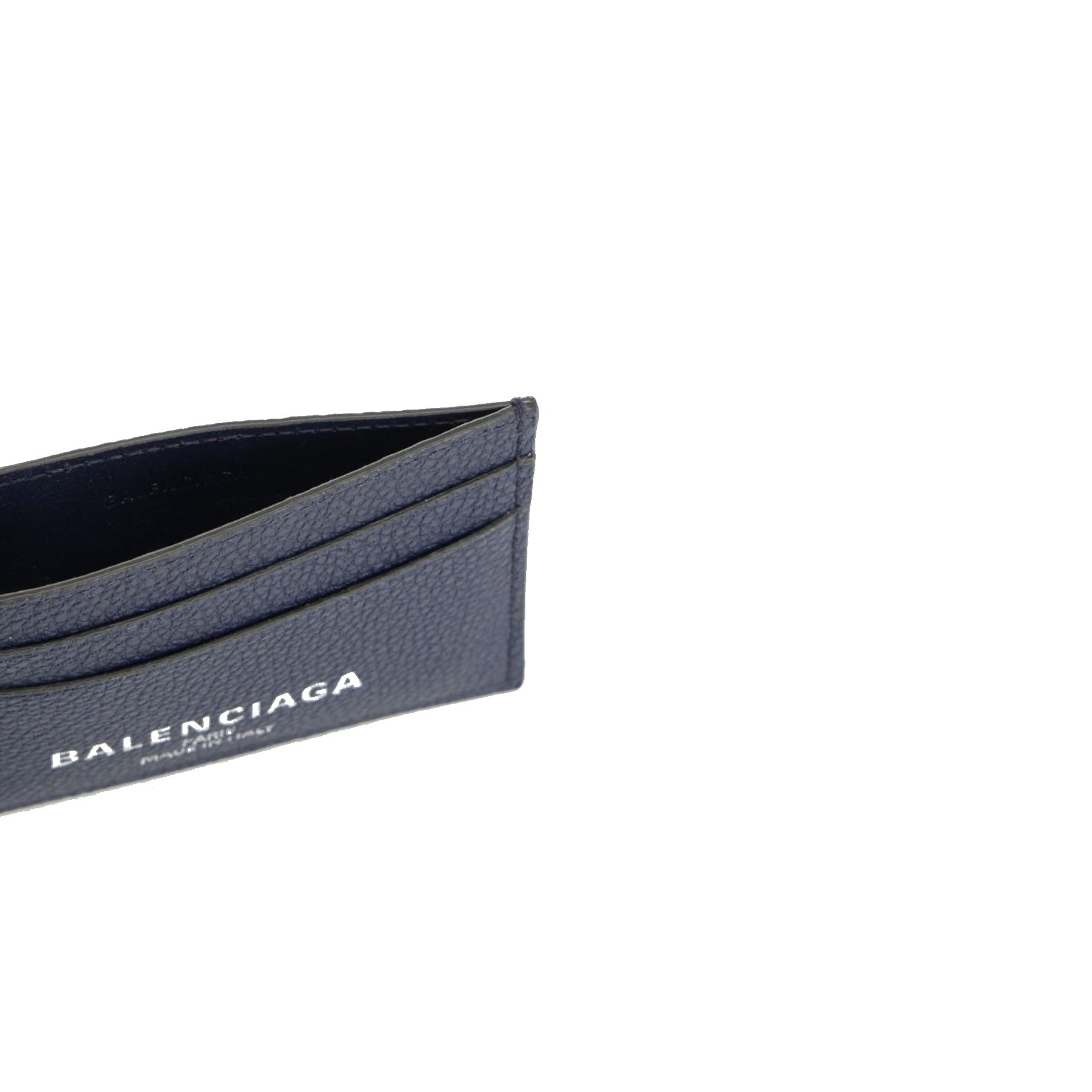 P116JD-Balenciaga Leather Logo Card Holder