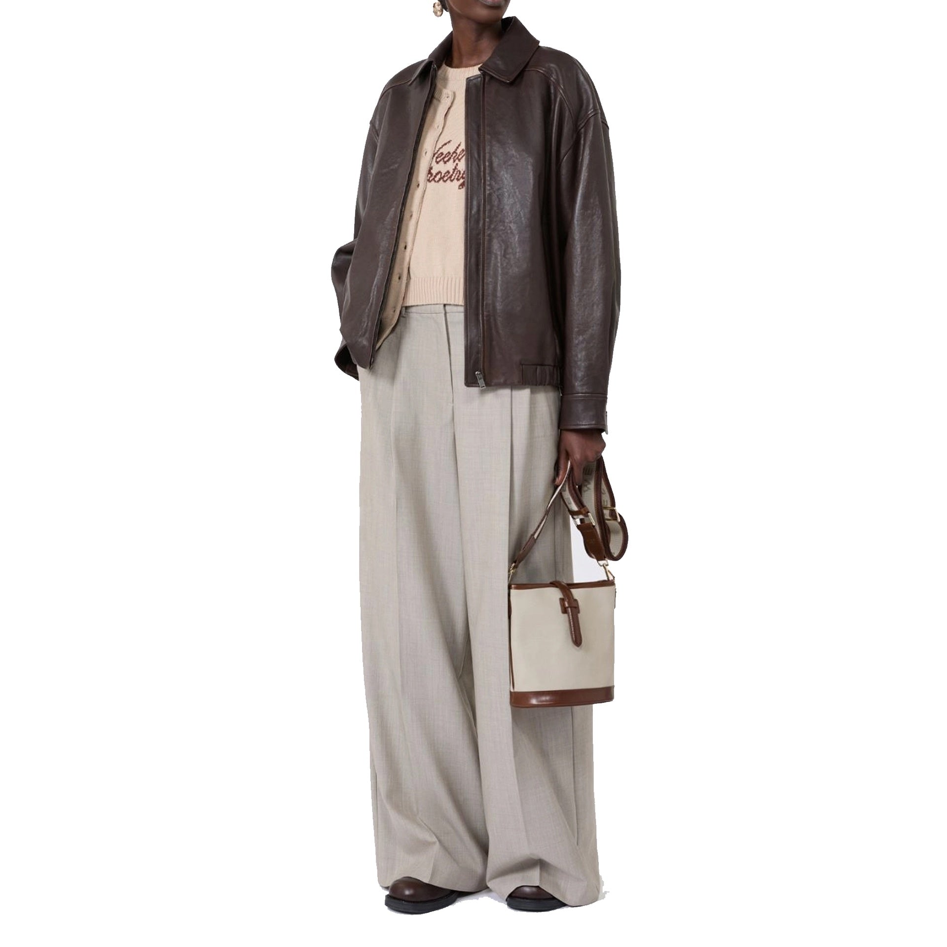 Max Mara Weekend Cose Leather Jacket - WOMEN CLOTHING - Max Mara Weekend - Jammy Dude