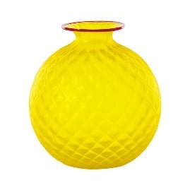 MONOFIORI BALLOTON SABBIATO -100.16- giallo filo rosso - VENINI - Jammy Dude