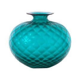 MONOFIORI BALLOTON SABBIATO -100.36- verde filo rosso - VENINI - Jammy Dude