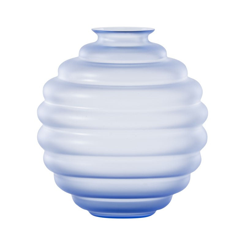 707.07 VASO DECO MEDIO TRASPARENTE SABBIATO BLUINO