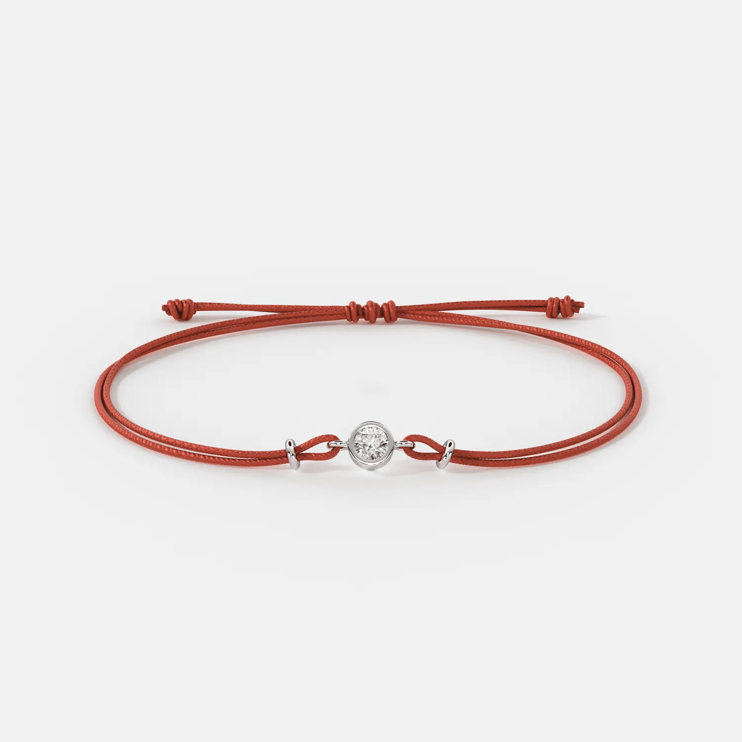 Braccialetto di corda con diamante 0.25 carati - The New Leo - Jammy Dude
