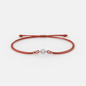 Braccialetto di corda con diamante 0.25 carati - The New Leo - Jammy Dude