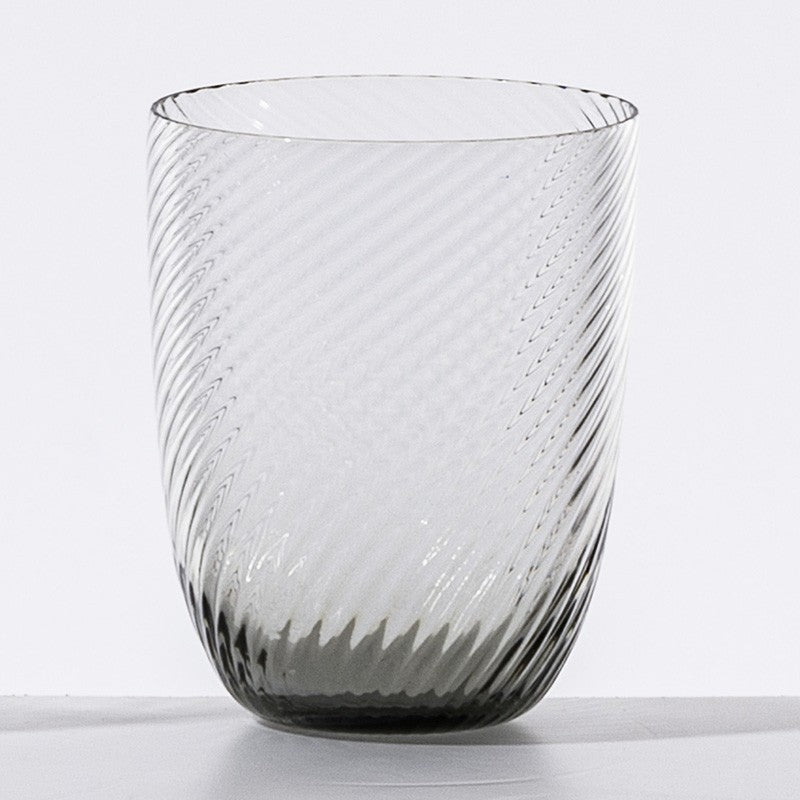 SET 10 BICCHIERI ACQUA RIGADIN-356.01- titanio - VENINI - Jammy Dude