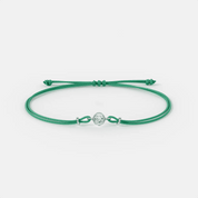 Braccialetto di corda con diamante 0.25 carati - The New Leo - Jammy Dude